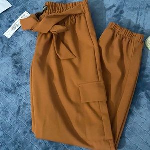 Caramel jogger pants